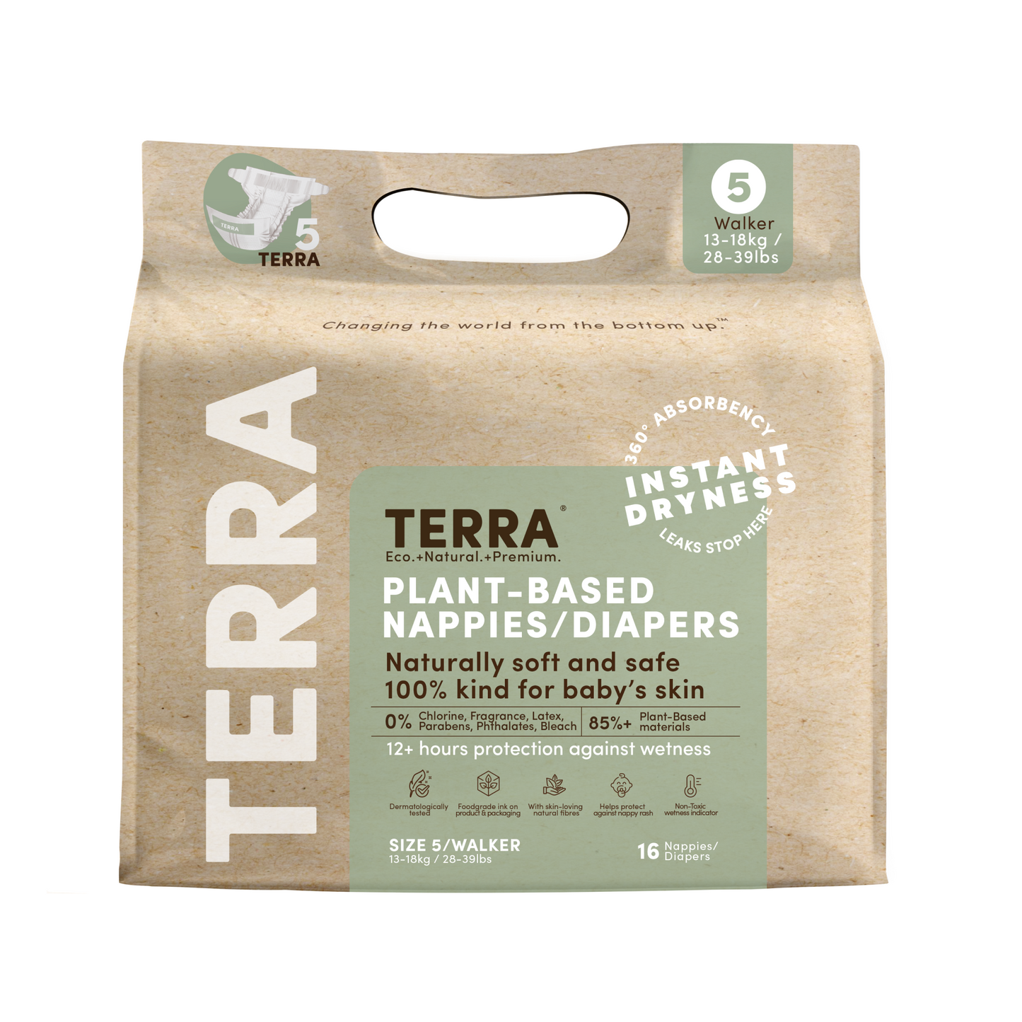 Walker 13-18kg Eco Nappies 16's (8*16s)