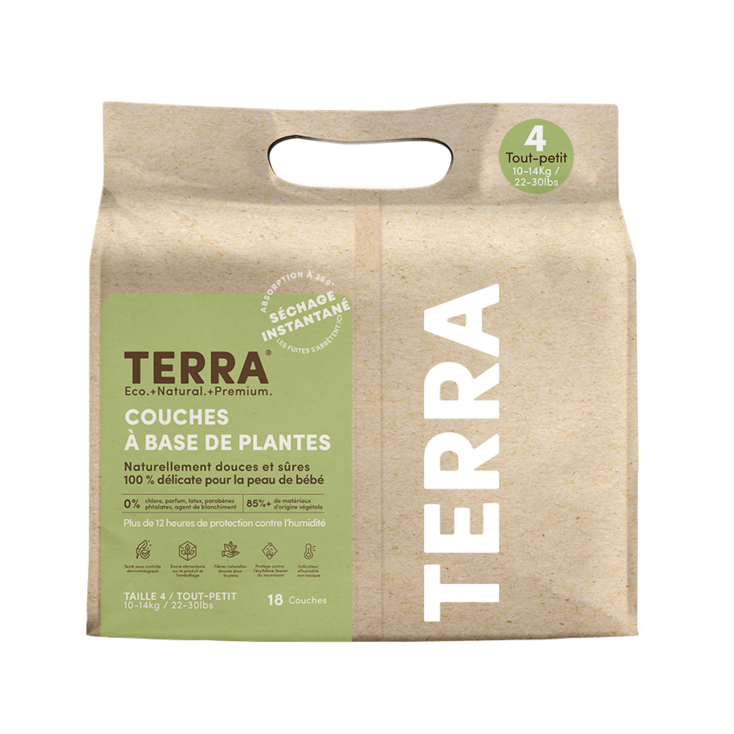 Toddler 10-14kg Eco Nappies 18's (8*18s)