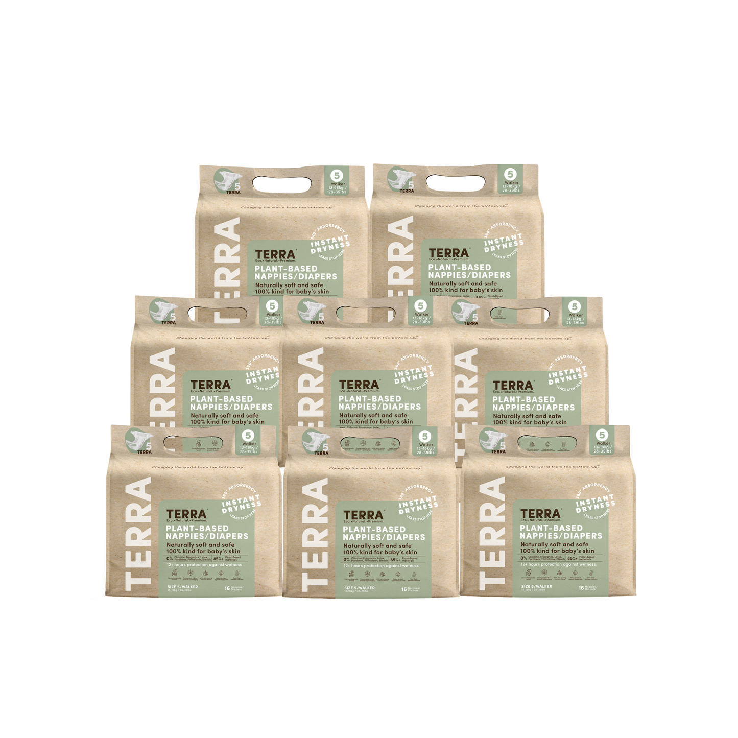 Walker 13-18kg Eco Nappies 16's (8*16s)