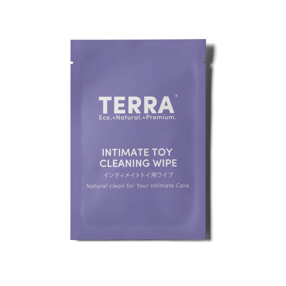 Intimate toy cleaning wipes