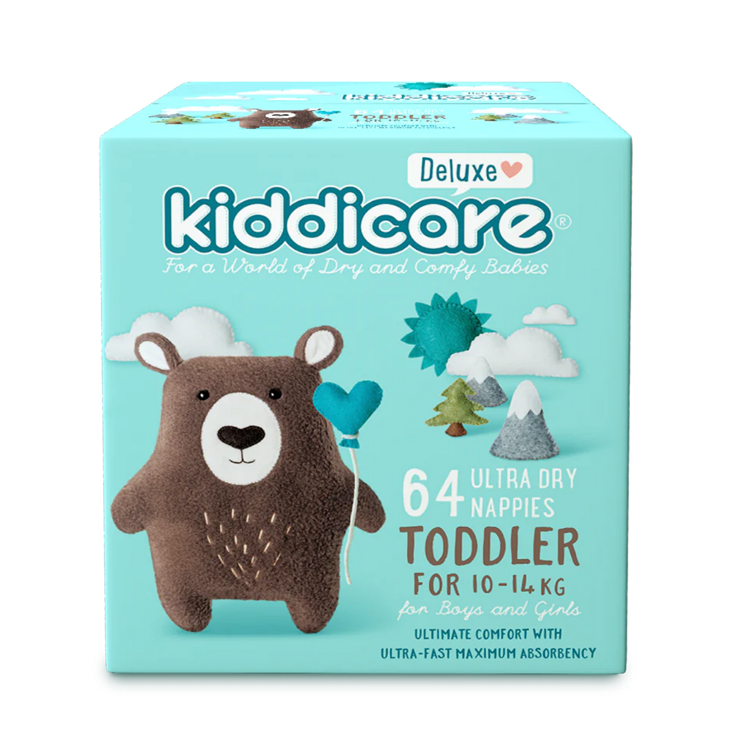 Toddler 10-14kg Unisex Nappies 64s (1*64s)