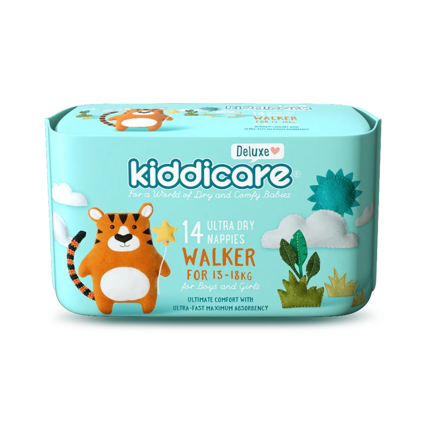 Walker 13-18kg Unisex Nappies 14s (8*14s)