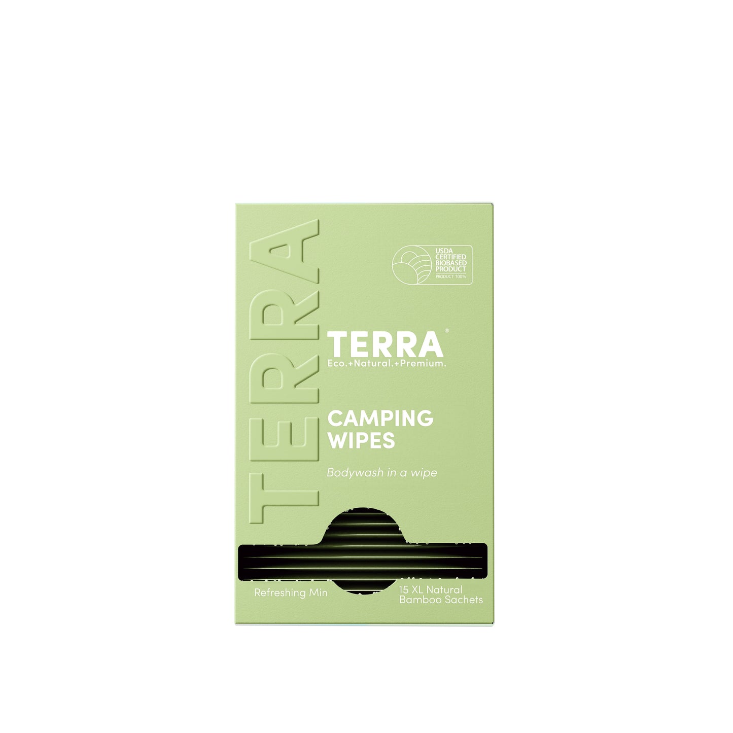 Terra Camping Wipes L 15 x 6 Carton Pack