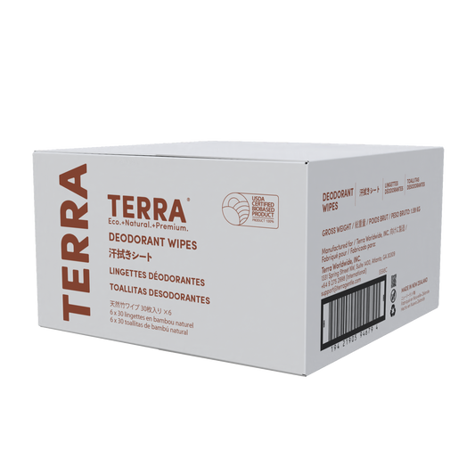 Terra Deodorant Wipes 30s x 6 Carton Pack