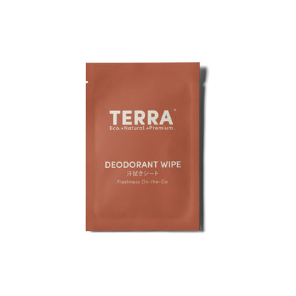 Terra Deodorant Wipes 30s x 6 Carton Pack