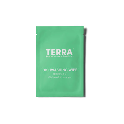 Terra Dishwashing Wipes L 15s x 6 Carton Pack
