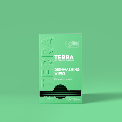 Terra Dishwashing Wipes L 15s x 6 Carton Pack