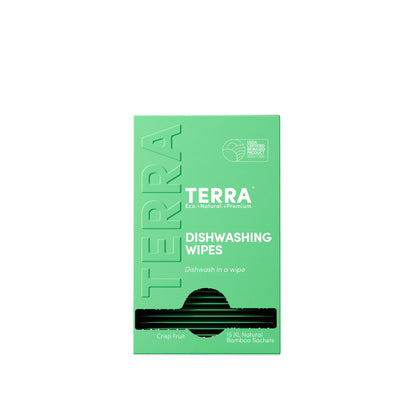 Terra Dishwashing Wipes L 15s x 6 Carton Pack
