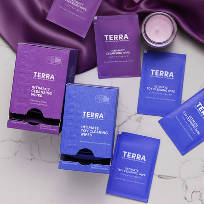 Terra Intimate Toy Cleaning Wipes 30s x 6 Carton Pack