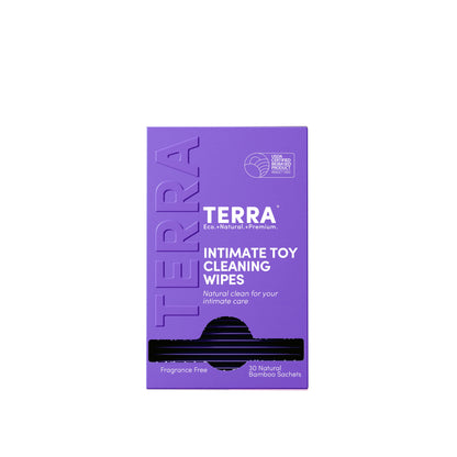 Terra Intimate Toy Cleaning Wipes 30s x 6 Carton Pack