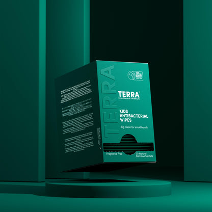 Terra Kids Antibacterial Wipes 30s x 6 Carton Pack