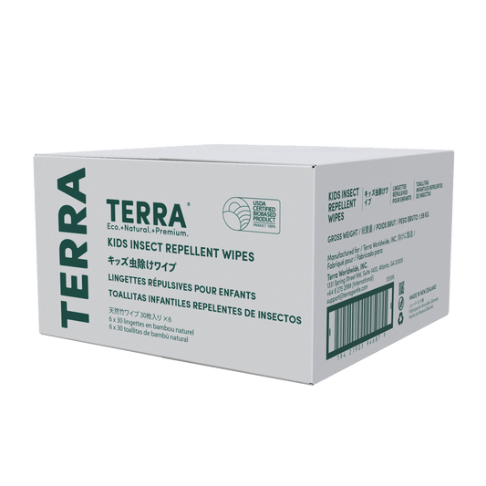 Terra Kids Insect Repellent Wipes 30s x 6 Carton Pack