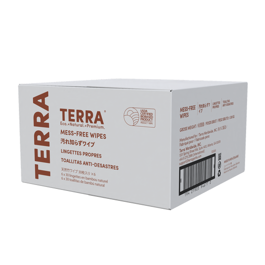 Terra Mess-Free Wipes 30s x 6 Carton Pack