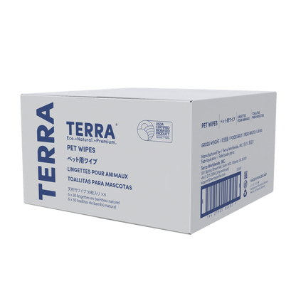 Terra Pet Wipes 30s x 6 Carton Pack