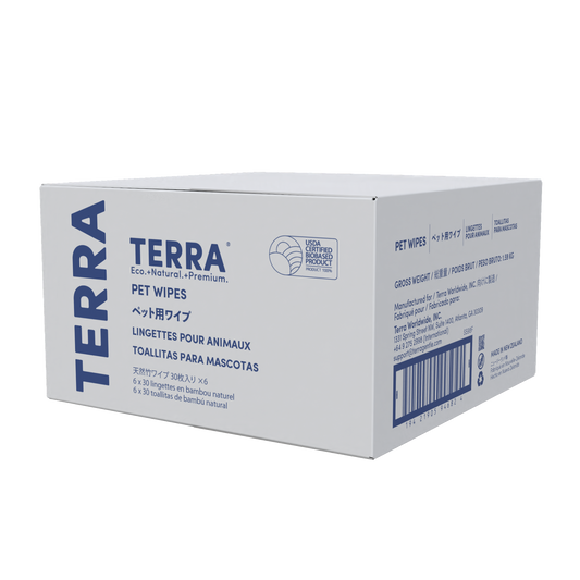 Terra Pet Wipes 30s x 6 Carton Pack