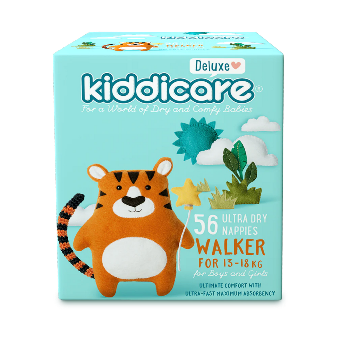 Walker 13-18kg Unisex Nappies 56s (1*56s)