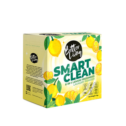 Laundry Powder Smart Clean - Lemon 1kg (12*1kg)