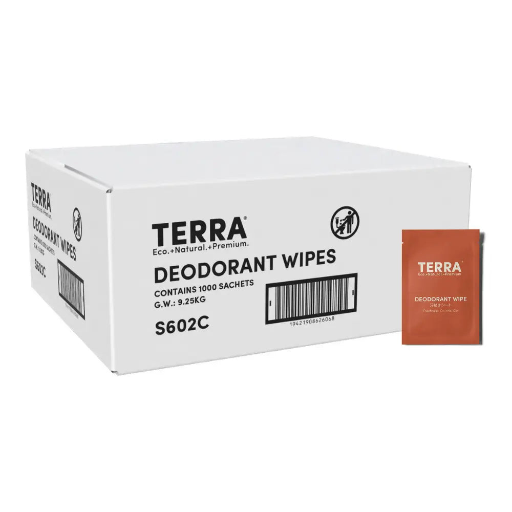 Terra Deodorant Wipes Carton Pack