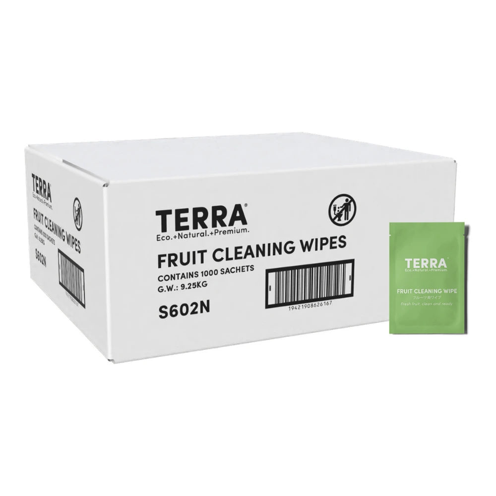 Terra Fruit Cleaning Wipes Carton Pack