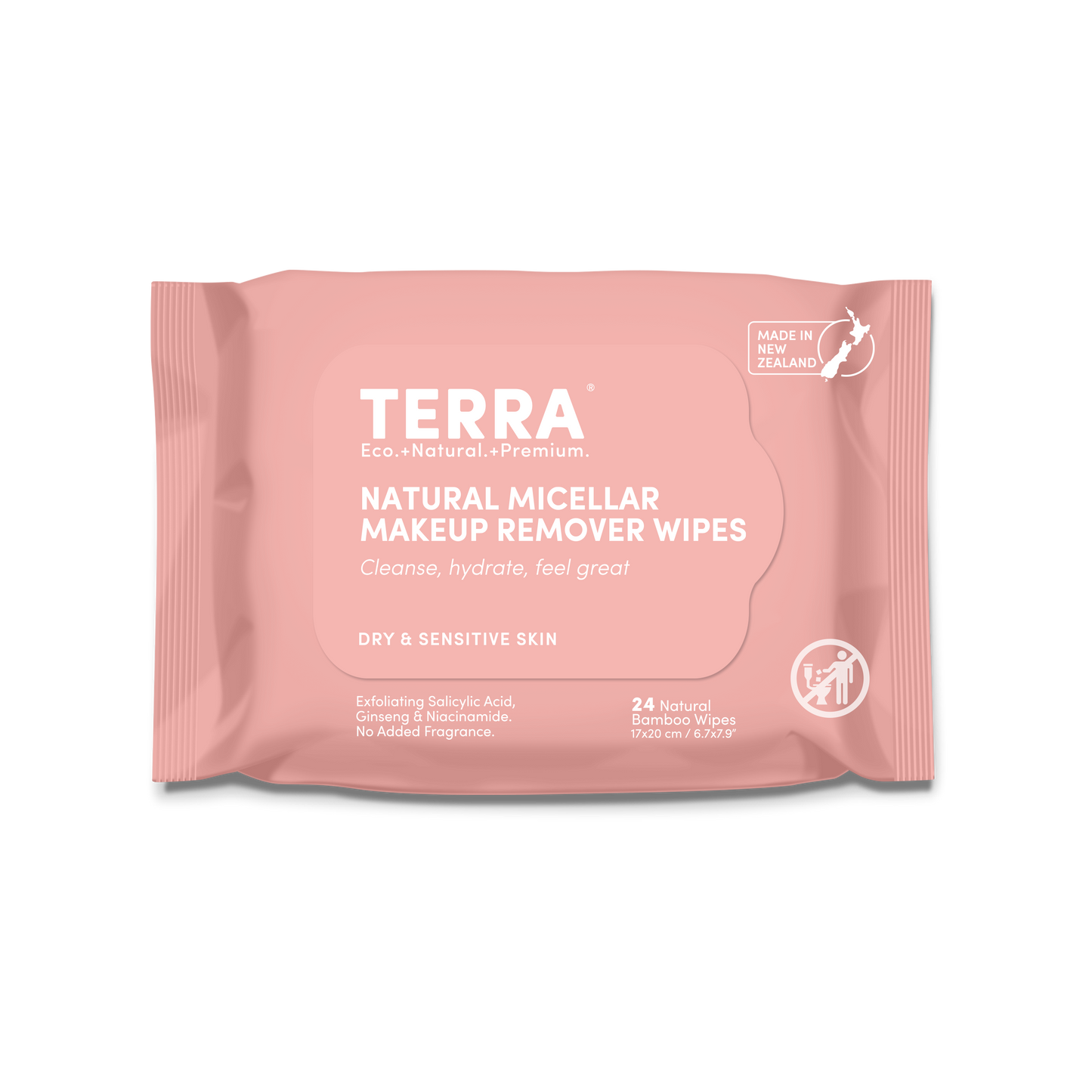 Micellar Makeup Remover Wipes - Normal & Combination Skin TERRA