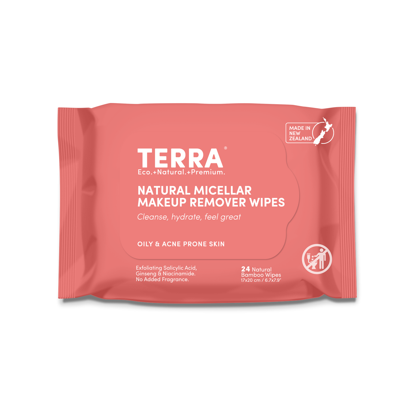 Micellar Makeup Remover Wipes - Oily & Acne Prone Skin TERRA