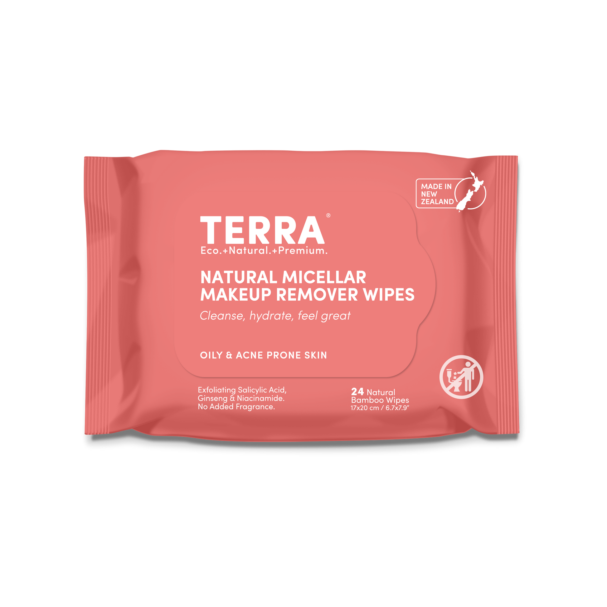Micellar Makeup Remover Wipes - Oily & Acne Prone Skin TERRA