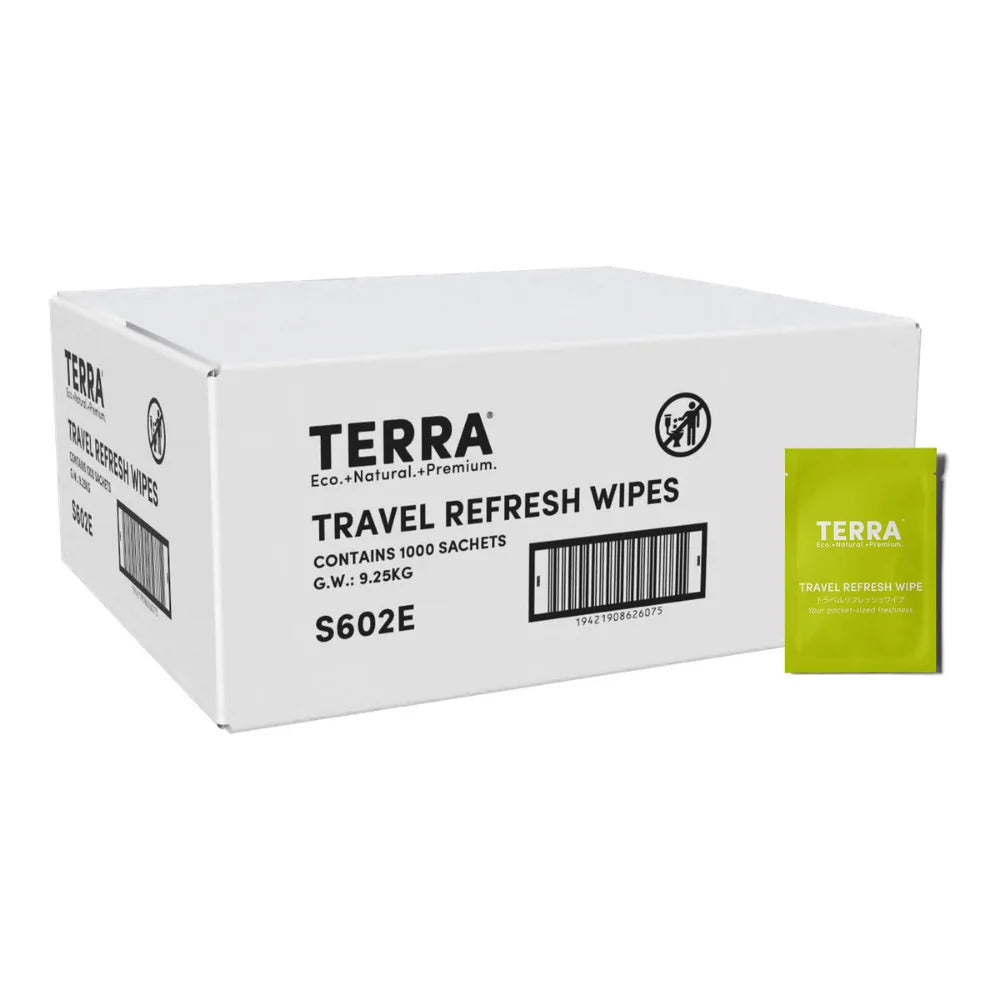 Terra Travel Refresh Wipes Carton Pack