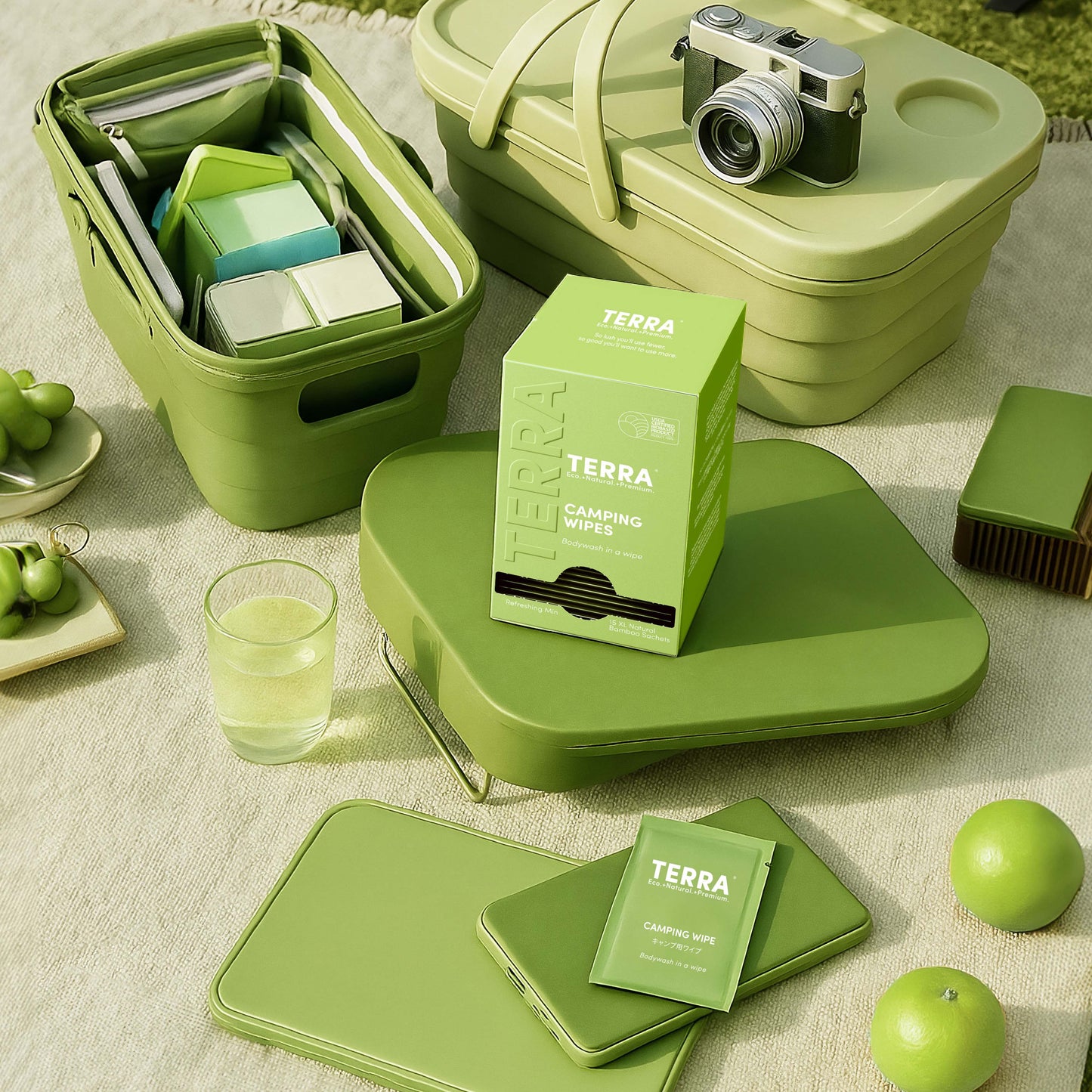 Terra Camping Wipes L 15 x 6 Carton Pack