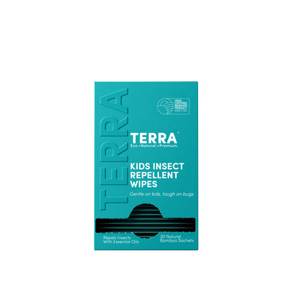 Terra Kids Insect Repellent Wipes 30s x 6 Carton Pack