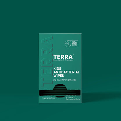 Terra Kids Antibacterial Wipes 30s x 6 Carton Pack