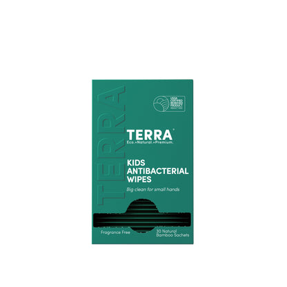 Terra Kids Antibacterial Wipes 30s x 6 Carton Pack